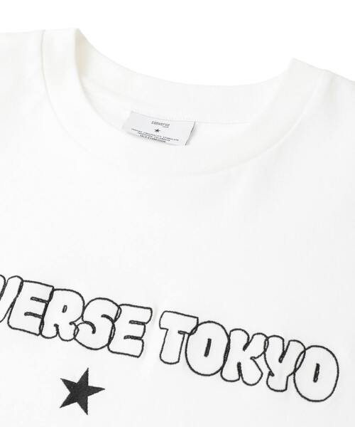CONVERSE TOKYO（コンバーストウキョウ）の「BUBBLE LOGO CROPPED TEE（Tシャツ/カットソー・レディース・ブラック/ミント/ホワイト・FREE）」の7枚目の写真