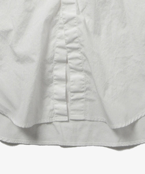 BEAMS（ビームス）の「BEAMS / ノーカラーロングシャツ（シャツ/ブラウス・メンズ・サックスブルー/ネイビー/オフホワイト・MEDIUM/SMALL/LARGE）」の13枚目の写真