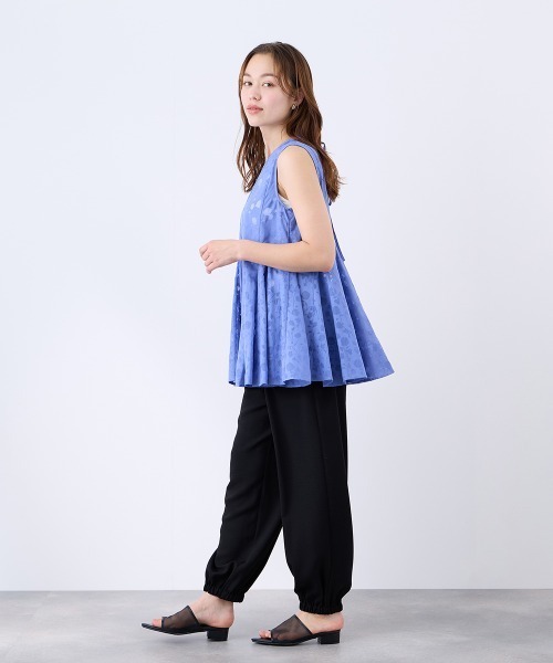 QUEENS COURT(クイーンズコート)の「2WAYジョーゼットジョグパンツ(その他パンツ・レディース・ブラック/ブラウン/ネイビー・M)」の14枚目の写真