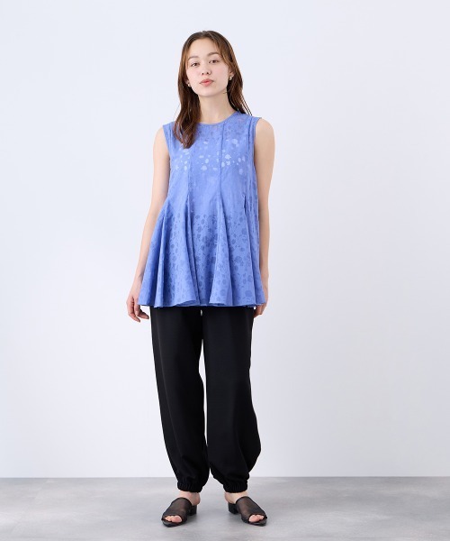 QUEENS COURT(クイーンズコート)の「2WAYジョーゼットジョグパンツ(その他パンツ・レディース・ブラック/ブラウン/ネイビー・M)」の15枚目の写真