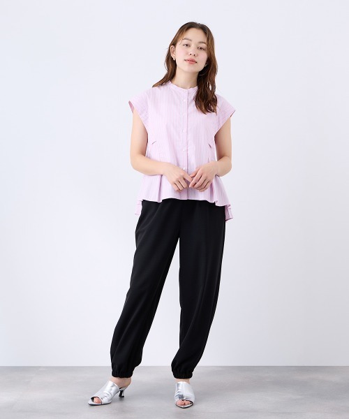 QUEENS COURT(クイーンズコート)の「2WAYジョーゼットジョグパンツ(その他パンツ・レディース・ブラック/ブラウン/ネイビー・M)」の7枚目の写真