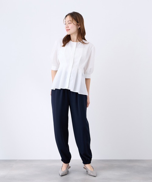 QUEENS COURT(クイーンズコート)の「2WAYジョーゼットジョグパンツ(その他パンツ・レディース・ブラック/ブラウン/ネイビー・M)」の10枚目の写真