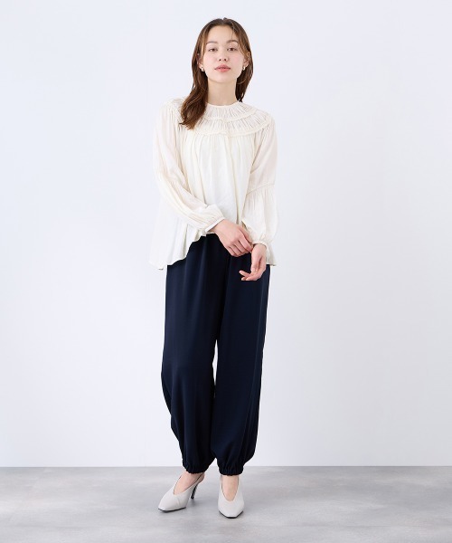 QUEENS COURT(クイーンズコート)の「2WAYジョーゼットジョグパンツ(その他パンツ・レディース・ブラック/ブラウン/ネイビー・M)」の12枚目の写真