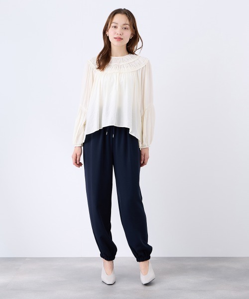 QUEENS COURT(クイーンズコート)の「2WAYジョーゼットジョグパンツ(その他パンツ・レディース・ブラック/ブラウン/ネイビー・M)」の13枚目の写真