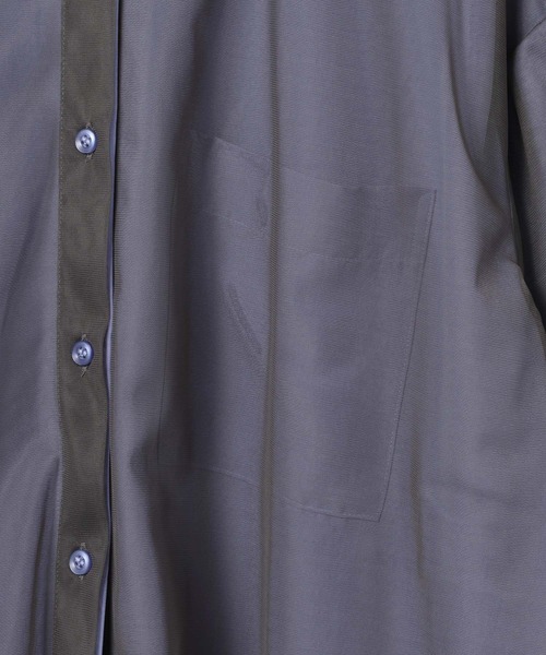 LEPSIM(レプシィム)の「サラキレチュールレイヤーチュニックSS 739872(シャツ/ブラウス・レディース・ピンク/ブルーパープル/チャコールグレー・FREE)」の9枚目の写真