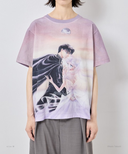 tanakadaisuke(タナカダイスケ)の「【tanakadaisuke/タナカダイスケ】Princess Serenity & Prince Endymion T-shirt/プリンセス・セレニティ&プリンス・エンディミオンTシャツ(Tシャツ/カットソー・レディース・パープル・M/S)」の4枚目の写真