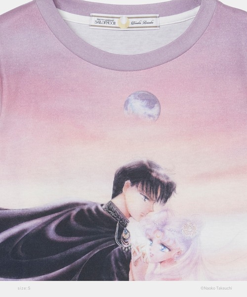 tanakadaisuke(タナカダイスケ)の「【tanakadaisuke/タナカダイスケ】Princess Serenity & Prince Endymion T-shirt/プリンセス・セレニティ&プリンス・エンディミオンTシャツ(Tシャツ/カットソー・レディース・パープル・M/S)」の9枚目の写真