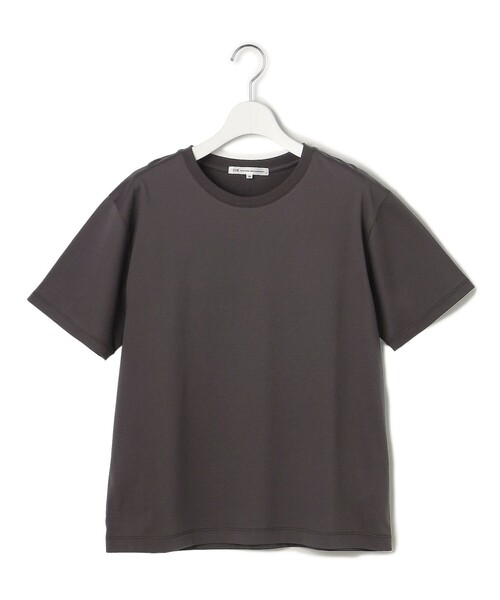 23区 L(ニジュウサンクオオキイサイズ)の「シルキータッチ ベーシック Tシャツ(Tシャツ/カットソー・レディース・グレー系/ホワイト系/ブラック系/ネイビー系/ダルブルー系/パイングリーン系/ピンク系/カーキ系/ベージュ系・44/46)」の3枚目の写真