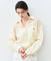 BASIKA（バシカ）の「エアリーストライプシャツ（バター）（シャツ/ブラウス）」