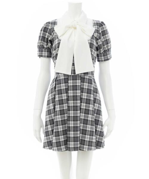 INGNI(イング)の「【WEB限定】チェック柄シャツドッキングプリーツミニワンピース(ワンピース・レディース・グレー系8/ブラウン系その他2・M)」の9枚目の写真