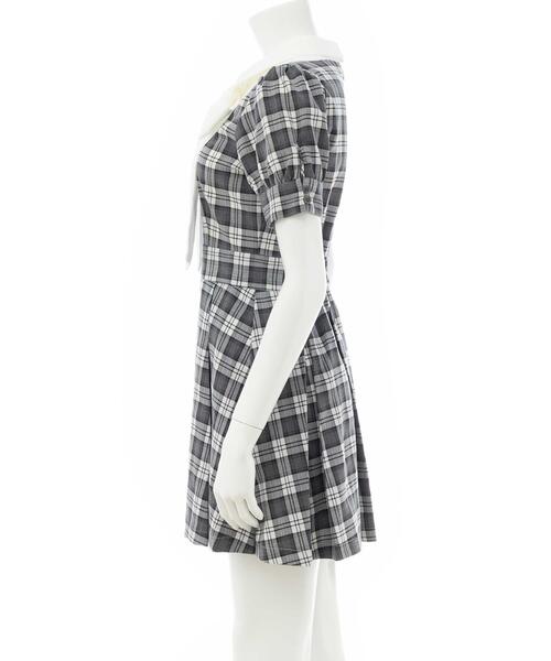 INGNI(イング)の「【WEB限定】チェック柄シャツドッキングプリーツミニワンピース(ワンピース・レディース・グレー系8/ブラウン系その他2・M)」の10枚目の写真