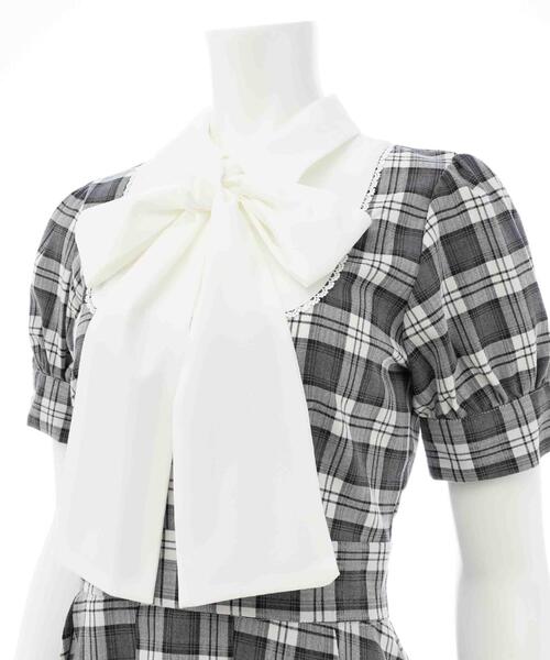 INGNI(イング)の「【WEB限定】チェック柄シャツドッキングプリーツミニワンピース(ワンピース・レディース・グレー系8/ブラウン系その他2・M)」の12枚目の写真