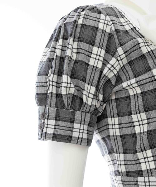 INGNI(イング)の「【WEB限定】チェック柄シャツドッキングプリーツミニワンピース(ワンピース・レディース・グレー系8/ブラウン系その他2・M)」の13枚目の写真