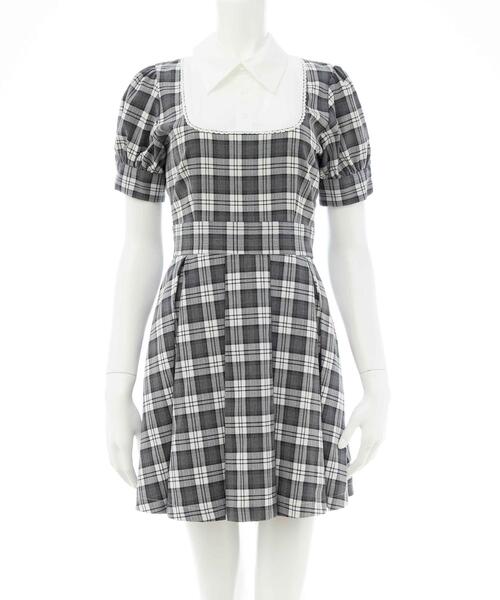 INGNI(イング)の「【WEB限定】チェック柄シャツドッキングプリーツミニワンピース(ワンピース・レディース・グレー系8/ブラウン系その他2・M)」の15枚目の写真