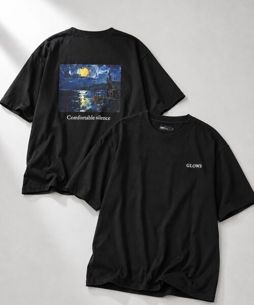 CRAFT STANDARD BOUTIQUE(クラフトスタンダードブティック)の「度詰め天竺プリントT(Tシャツ/カットソー・メンズ・ブラック/ホワイト・M/L/LL)」の1枚目の写真