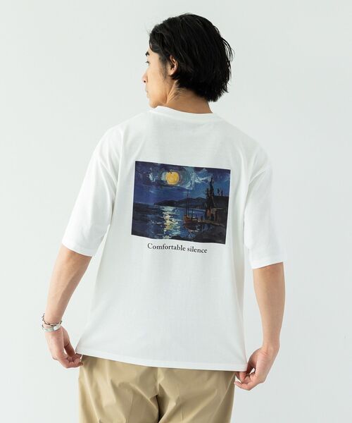 CRAFT STANDARD BOUTIQUE(クラフトスタンダードブティック)の「度詰め天竺プリントT(Tシャツ/カットソー・メンズ・ブラック/ホワイト・M/L/LL)」の12枚目の写真