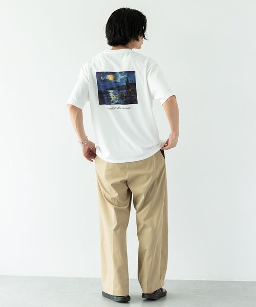 CRAFT STANDARD BOUTIQUE(クラフトスタンダードブティック)の「度詰め天竺プリントT(Tシャツ/カットソー・メンズ・ブラック/ホワイト・M/L/LL)」の8枚目の写真