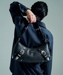 CAMPHOR WOOD（カンファーウッド）の「FAUX LEATHER BELT BUCKLE WESTERN BAG / フェイクレザーベルトバックルウエスタンバッグ（ショルダーバッグ）」