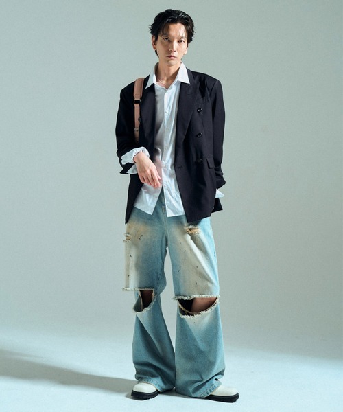 CAMPHOR WOOD(カンファーウッド)の「FAUX LEATHER BELT BUCKLE WESTERN BAG / フェイクレザーベルトバックルウエスタンバッグ(ショルダーバッグ・メンズ・ピンク/ブラック/エメラルド・フリー)」の15枚目の写真