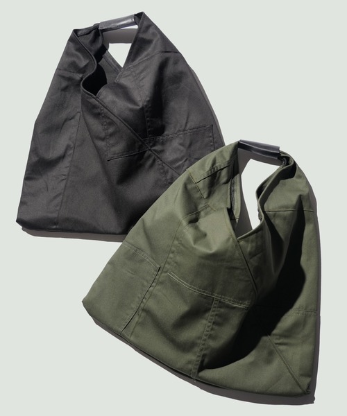 THRIFTY LOOK(スリフティールック)の「THRIFTY LOOK / スリフティールック BDU TRIANGLE TOTE LARGE トライアングルトートバッグ ラージサイズ(トートバッグ・メンズ・ブラック/オリーブ・FREE)」の3枚目の写真