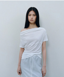 2WAY DRAPE OFF SHOULDER, WHITE