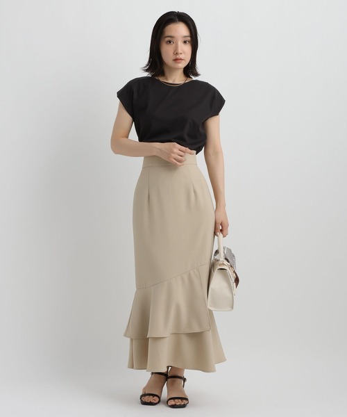 Andemiu(アンデミュウ)の「シャーリングカットソー/860431(Tシャツ/カットソー・レディース・オフホワイト/ブラック・FREE)」の16枚目の写真