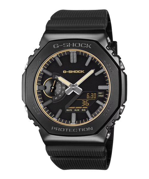 G-SHOCK(ジーショック)の「G-SHOCK/ジーショック 腕時計 "LUXE BLACK" GM-2100LXB-1A9J(アナログ腕時計・メンズ・ブラック×ゴールド・FREE)」の1枚目の写真