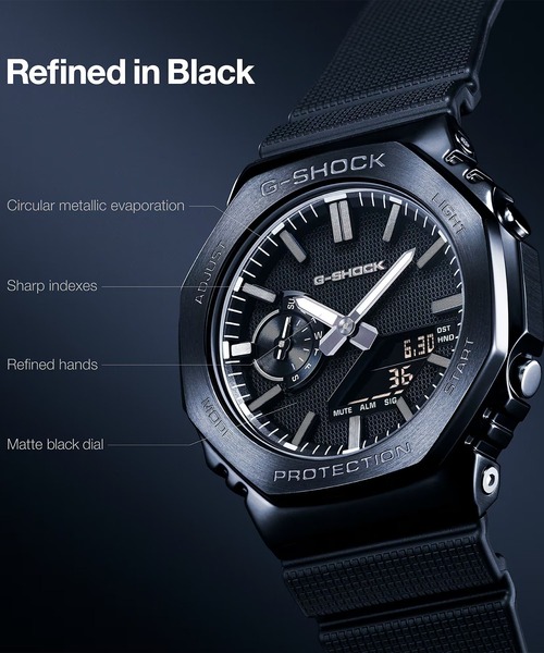 G-SHOCK(ジーショック)の「G-SHOCK/ジーショック 腕時計 "LUXE BLACK" GM-2100LXB-1A9J(アナログ腕時計・メンズ・ブラック×ゴールド・FREE)」の11枚目の写真