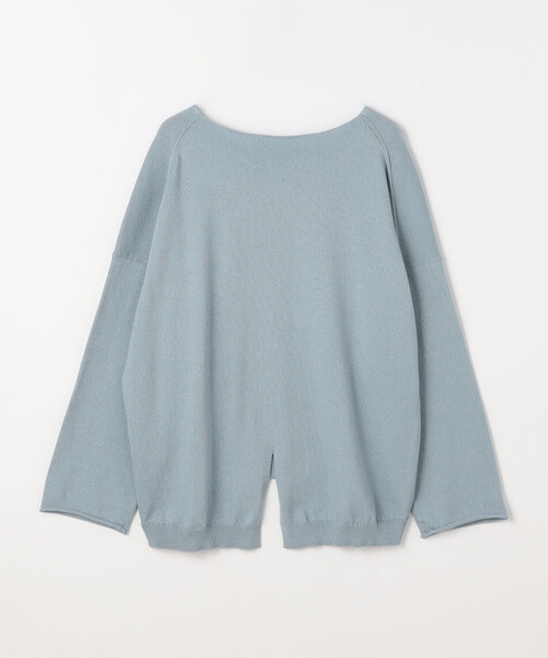 COMME CA Wardrobe(コムサワードローブ)の「〔 +サイズ 〕綿/ポリエステル天竺編 ニットプルオーバー(ニット/セーター・レディース・サックスブルー/ライトグレー・13号)」の22枚目の写真