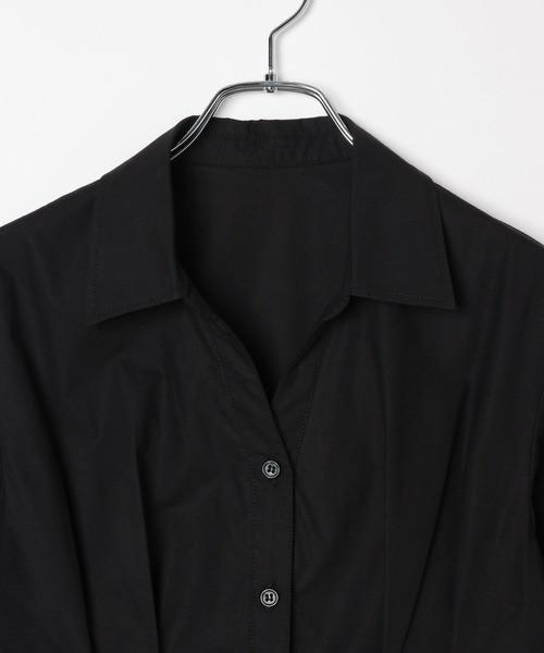 PAGEBOY(ページボーイ)の「ウエストタックシャツショートスリーブ(シャツ/ブラウス・レディース・ブルー系その他/ブラック・FREE)」の11枚目の写真