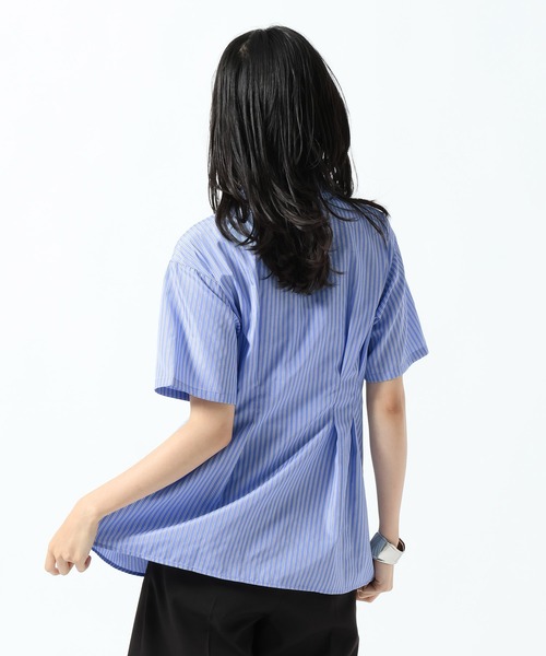 PAGEBOY(ページボーイ)の「ウエストタックシャツショートスリーブ(シャツ/ブラウス・レディース・ブルー系その他/ブラック・FREE)」の22枚目の写真