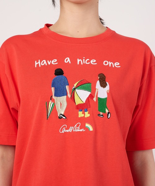 Arnold Palmer(アーノルドパーマー)の「シェア アート柄 グラフィック Tシャツ(Tシャツ/カットソー・レディース・ホワイト/レッド/ネイビー・M/XS/L/S/LL)」の20枚目の写真