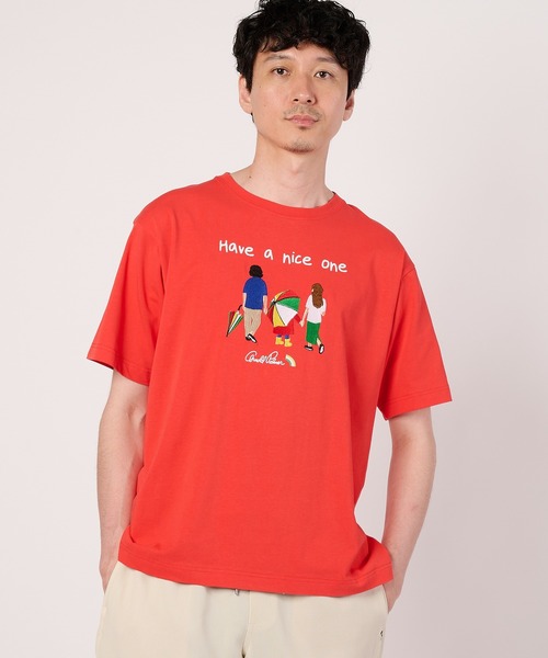 Arnold Palmer(アーノルドパーマー)の「シェア アート柄 グラフィック Tシャツ(Tシャツ/カットソー・レディース・ホワイト/レッド/ネイビー・M/XS/L/S/LL)」の14枚目の写真
