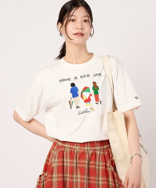 Arnold Palmer(アーノルドパーマー)の「シェア アート柄 グラフィック Tシャツ(Tシャツ/カットソー・レディース・ホワイト/レッド/ネイビー・M/XS/L/S/LL)」の6枚目の写真