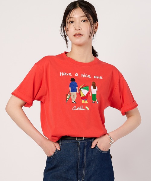 Arnold Palmer(アーノルドパーマー)の「シェア アート柄 グラフィック Tシャツ(Tシャツ/カットソー・レディース・ホワイト/レッド/ネイビー・M/XS/L/S/LL)」の12枚目の写真
