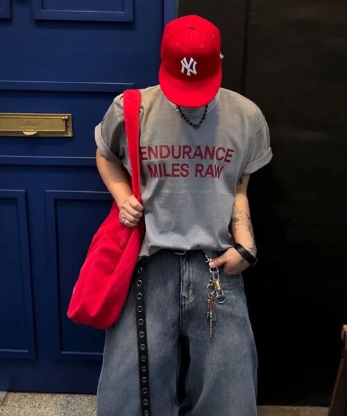 THE MILE(ザマイル)の「ガーメンツクロップエンデュランスクルーネック_PIGMENT GRAY(Tシャツ/カットソー・メンズ・その他・SMALL/MEDIUM/LARGE/X-LARGE)」の2枚目の写真