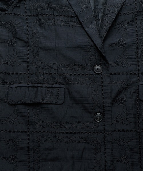 etoll.(エトル)の「パッチワークレーステーラードジャケット(テーラードジャケット・レディース・ブラック/オフホワイト・FREE)」の20枚目の写真