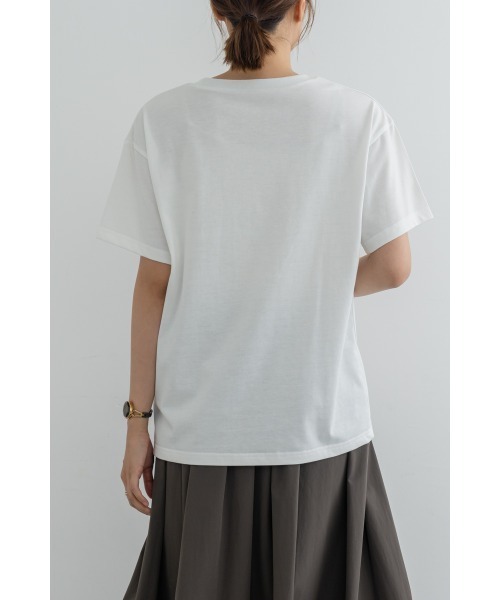 M.deux(エムドゥ)の「レースデザインロゴTシャツ(Tシャツ/カットソー・レディース・チャコールグレー/オフホワイト・MEDIUM)」の19枚目の写真