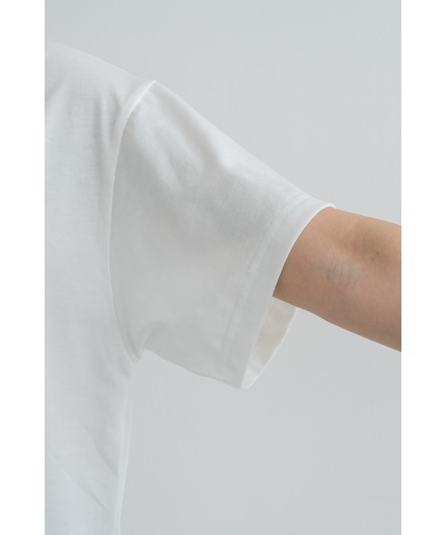 M.deux(エムドゥ)の「レースデザインロゴTシャツ(Tシャツ/カットソー・レディース・チャコールグレー/オフホワイト・MEDIUM)」の8枚目の写真