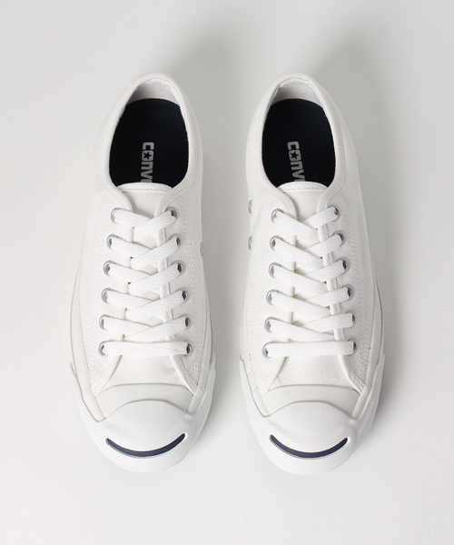 CONVERSE（コンバース）の「【CONVERSE】JACK PURCELL（スニーカー・レディース・ホワイト/ネイビー・24.5cm/23.5cm/24）」の4枚目の写真