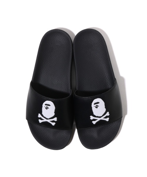 A BATHING APE(アベイシングエイプ)の「APE CROSSBONE SLIDE SANDALS(サンダル・メンズ・ブラック・100/90/70/110/80)」の2枚目の写真