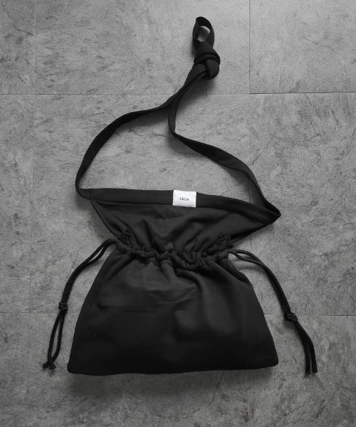 YACA(ヤーカ)の「Sweat Apron Shoulder Bag/スウェットエプロンショルダーバッグ【unisex item】(ショルダーバッグ・レディース・ブラック/グレー・FREE)」の16枚目の写真