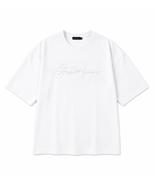 JUSTHANG(ジャストハング)の「プレミアムホワイトグルービッグロゴオーバーサイズ半袖Tシャツ(Tシャツ/カットソー・メンズ・その他・XXXX-LARGE/XXX-LARGE/X-LARGE/LARGE)」の1枚目の写真