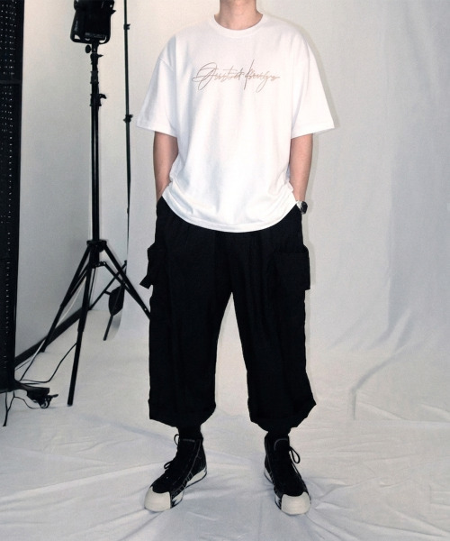 JUSTHANG(ジャストハング)の「プレミアムホワイトグルービッグロゴオーバーサイズ半袖Tシャツ(Tシャツ/カットソー・メンズ・その他・XXXX-LARGE/XXX-LARGE/X-LARGE/LARGE)」の2枚目の写真