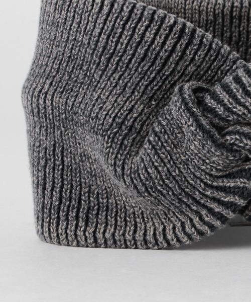 green label relaxing（グリーンレーベルリラクシング）の「CB ウォッシュニットターバン（ヘアバンド・レディース・ライトグレー/ロイヤルブルー・FREE）」の4枚目の写真