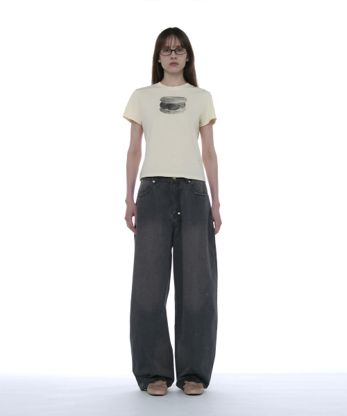 PARTIMENTO WOMEN(パルティメントウィメン)の「ダスティウォッシュラウンドパンツ_チャコール(その他パンツ・レディース・その他・SMALL/MEDIUM)」の4枚目の写真