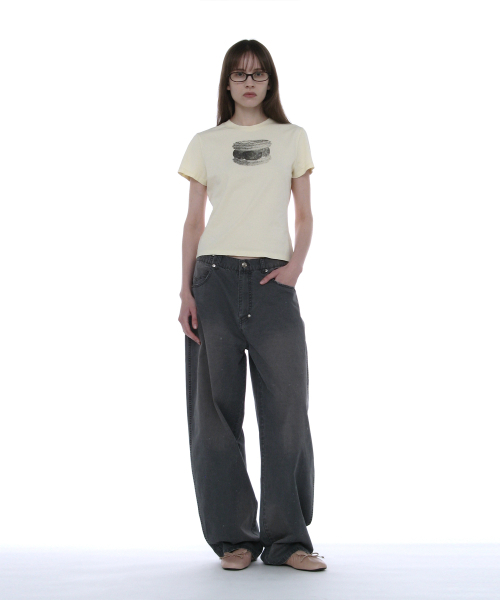 PARTIMENTO WOMEN(パルティメントウィメン)の「ダスティウォッシュラウンドパンツ_チャコール(その他パンツ・レディース・その他・SMALL/MEDIUM)」の9枚目の写真