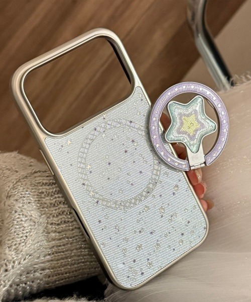 Fun & Daily(ファンアンドデイリー)の「F&D : Magsafe対応スターiPhoneケース&スターリング / iPhone16 / 17 / Plus / Pro / Pro Max / Air アイフォンケース(スマホケース/カバー・レディース・ブルー・iPhone 17 Pro Max/iPhone 17/iPhone 17 Pro/iPhone 16)」の7枚目の写真