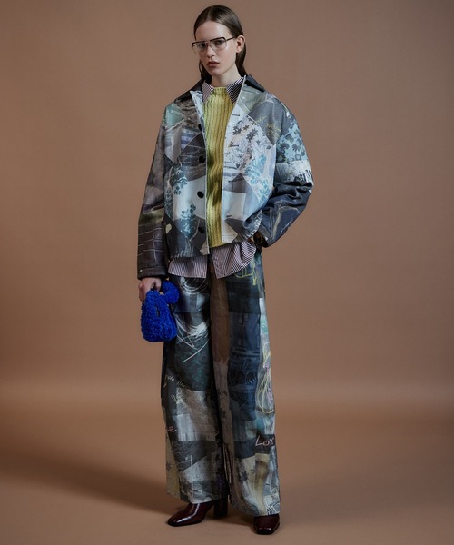 MAISON SPECIAL(メゾンスペシャル)の「【2026Autumn PRE-ORDER】Collage Drawing Pants/コラージュドローイングパンツ(その他パンツ・レディース・ブラック/マルチ・36/38)」の7枚目の写真
