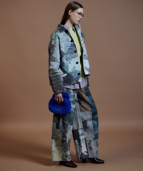 MAISON SPECIAL(メゾンスペシャル)の「【2026Autumn PRE-ORDER】Collage Drawing Pants/コラージュドローイングパンツ(その他パンツ・レディース・ブラック/マルチ・36/38)」の9枚目の写真